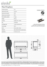 Load image into Gallery viewer, Planika Net ZerošNEO Fireplace - Electric Only Connection & Flue Free