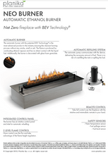 Load image into Gallery viewer, Planika Net ZerošNEO Fireplace Insert - Electric Only Connection & Flue Free