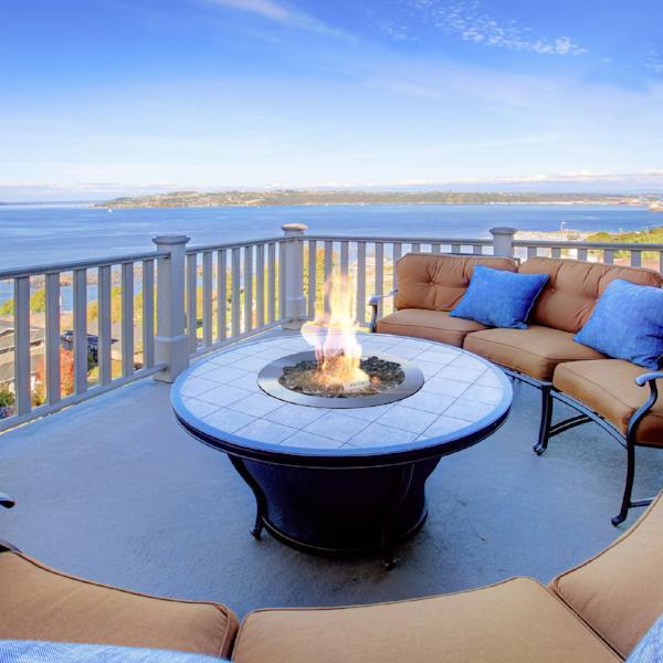 Planika Outdoor Galio Gas Fire Pit Insert Real Flame Fire Pit Smart Home Remote control Melbourne Sydney Adelaide Perth Brisbane Automatic Real Flame