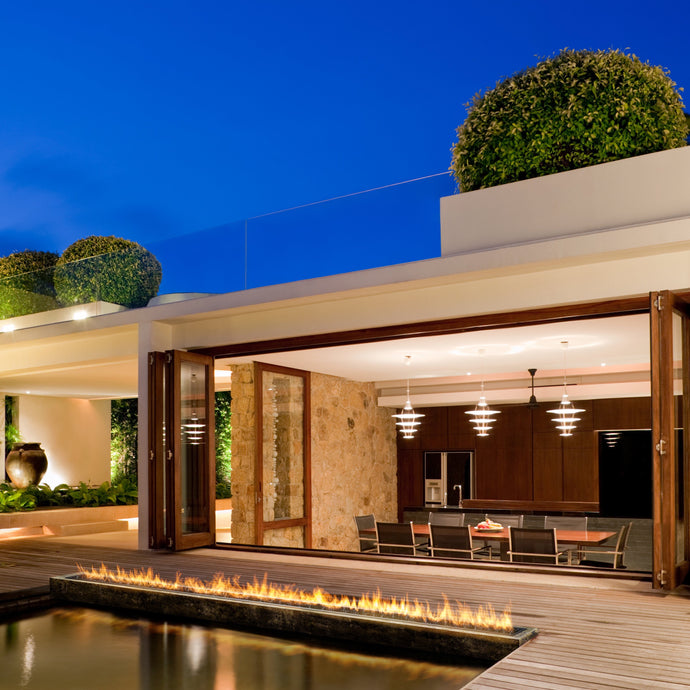 Planika Net Zero Galio Insert Outdoor Gas Fire 2000mm