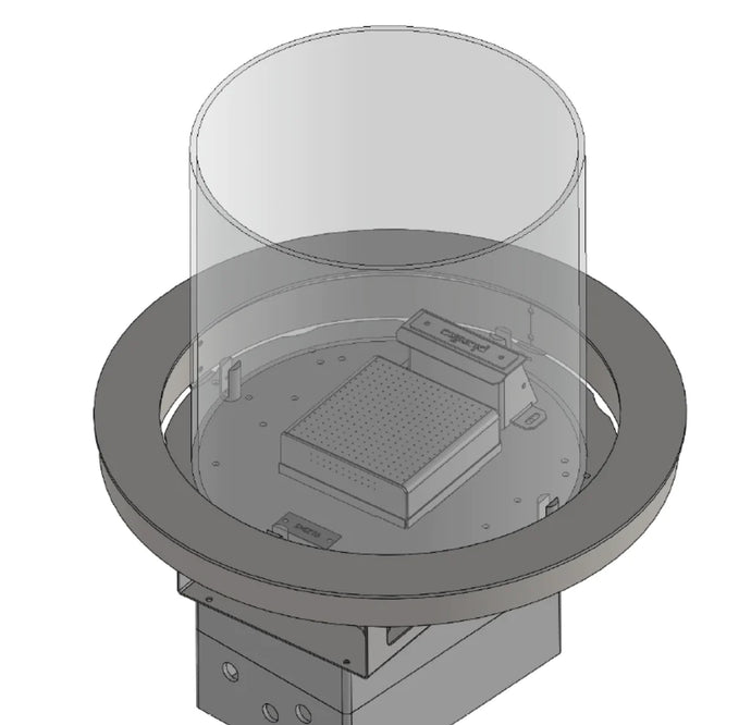 Optional Glass Cylinder for Galio Fire Pit Insert