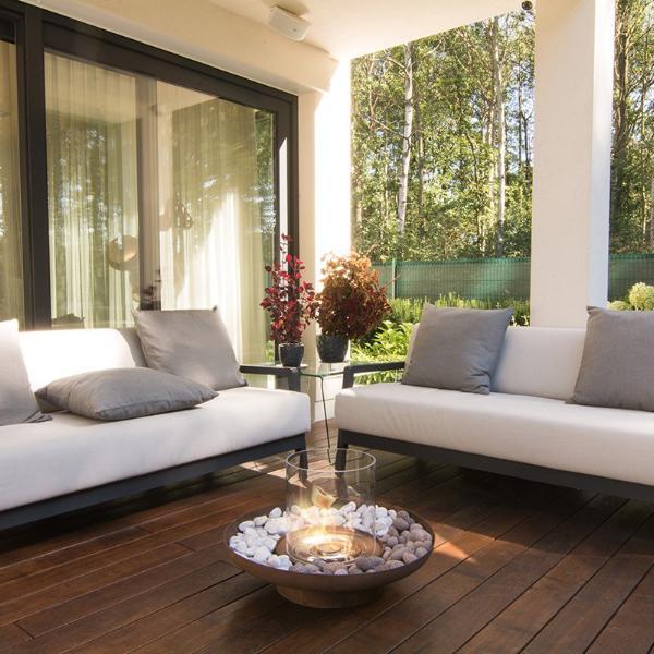 Planika Tondo Commerce Ethanol Fire Pit Real Flame